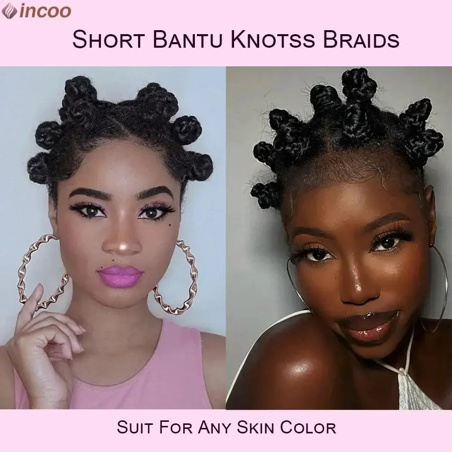 Summer Synthetic Bantu Knots Cornrows Braided Wigs Knotless Large Box Braids Wig Full Lace Wig For Black Women Handmade Twists GiFTiFY