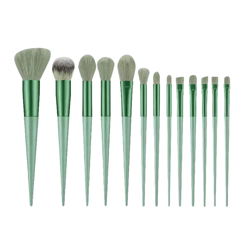 13pcs Velvet Bag Makeup Brushes Set Eye Pink Pouch lash brush for eyelash extensions - GiFTiFY