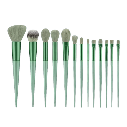 13pcs Velvet Bag Makeup Brushes Set Eye Pink Pouch lash brush for eyelash extensions - GiFTiFY