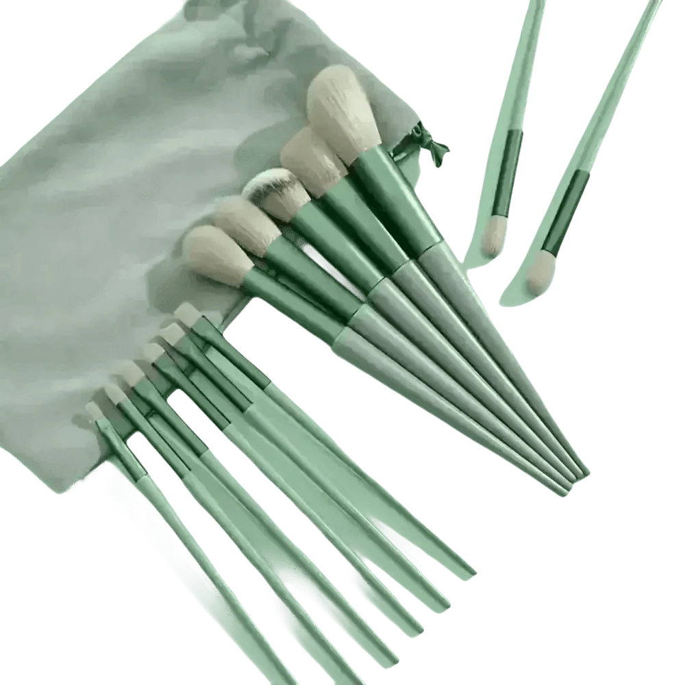 13pcs Velvet Bag Makeup Brushes Set Eye Pink Pouch lash brush for eyelash extensions - GiFTiFY
