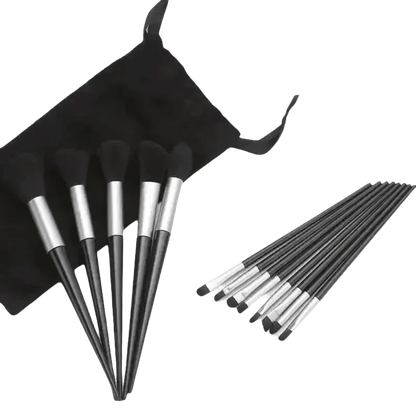 13pcs Velvet Bag Makeup Brushes Set Eye Pink Pouch lash brush for eyelash extensions - GiFTiFY