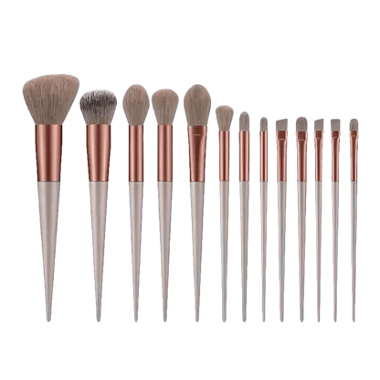 13pcs Velvet Bag Makeup Brushes Set Eye Pink Pouch lash brush for eyelash extensions - GiFTiFY