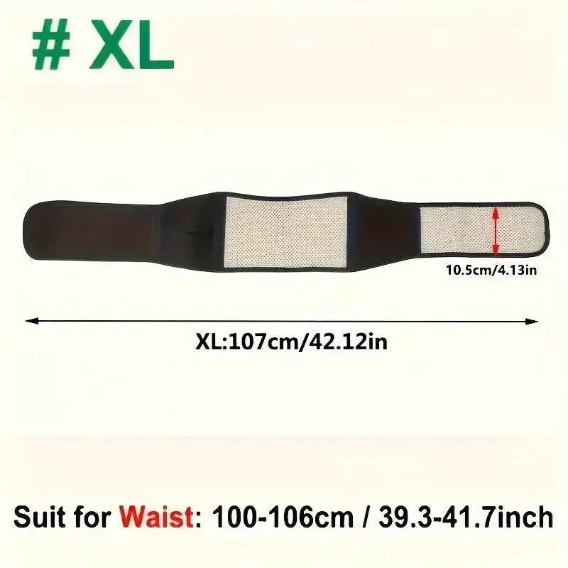 1pc Adjustable Self-heating Magnetic Therapy Back And Waist Support Belt, Waist Massage Belt Sports Support Belt, Body Care Belt - GiFTiFY