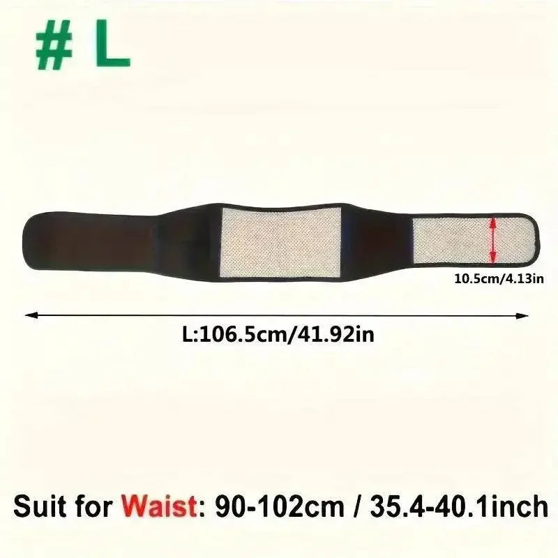 1pc Adjustable Self-heating Magnetic Therapy Back And Waist Support Belt, Waist Massage Belt Sports Support Belt, Body Care Belt - GiFTiFY