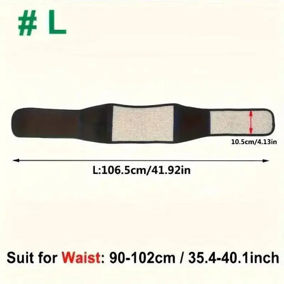 1pc Adjustable Self-heating Magnetic Therapy Back And Waist Support Belt, Waist Massage Belt Sports Support Belt, Body Care Belt - GiFTiFY