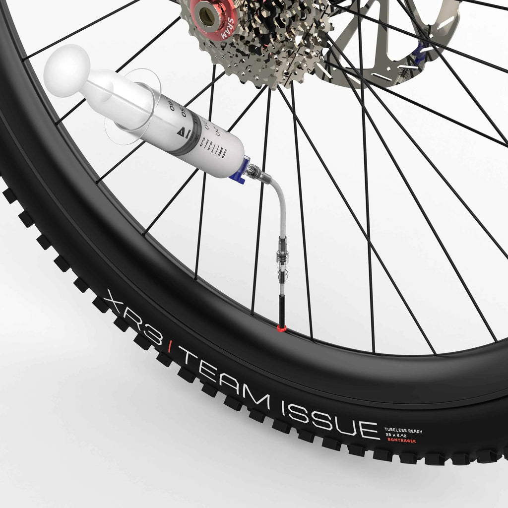 KOM Cycling Tubeless Sealant Injector Tool for Mess-Free Tire Maintenance & Repair