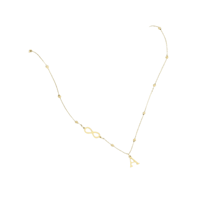 26-letter Hanging Stainless Steel Letter Necklace - GiFTiFY