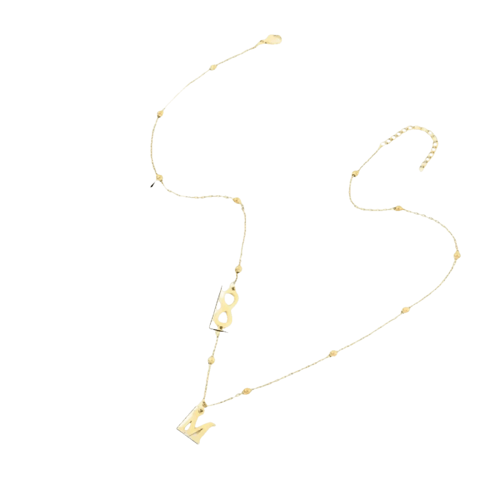 26-letter Hanging Stainless Steel Letter Necklace - GiFTiFY