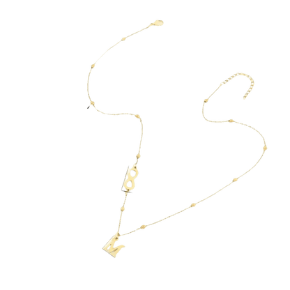 26-letter Hanging Stainless Steel Letter Necklace - GiFTiFY