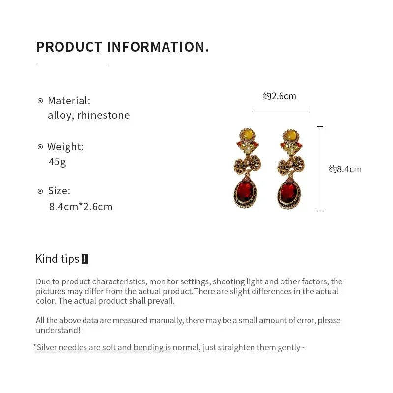 Draweye Bows Earrings for Women Medieval Palace Style Vintage Korean Fashion Aretes De Mujer Geometric Elegant Jewelry DSERS