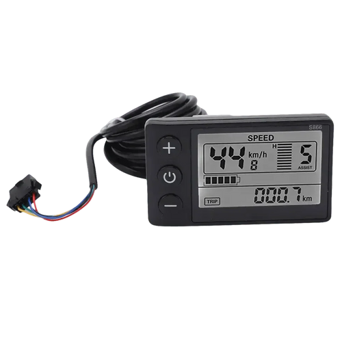 Durable Waterproof S866 LCD Electric Bike Display for 24V-48V E-Bikes
