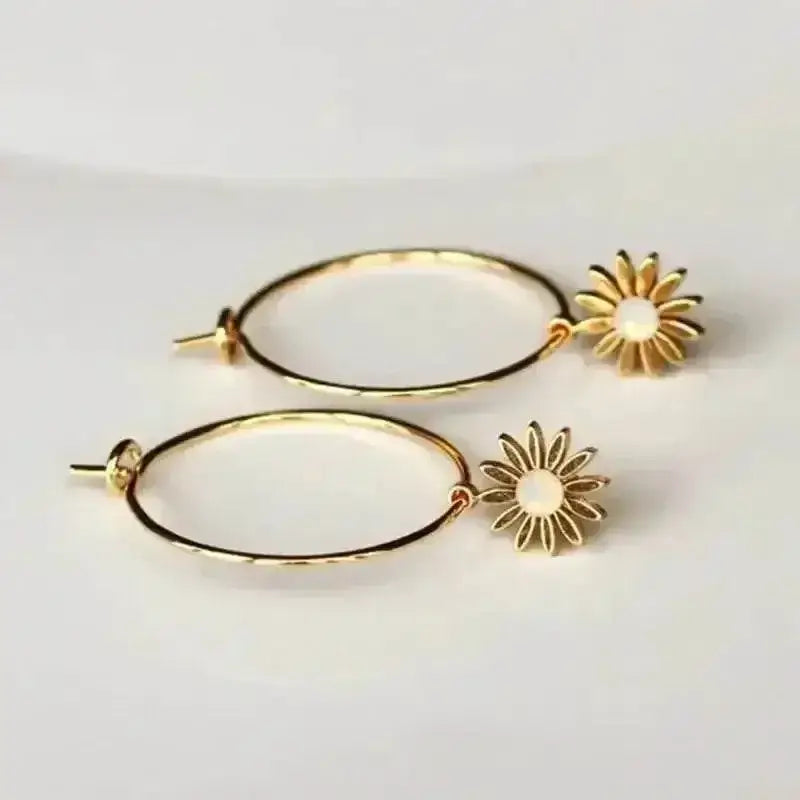 Vintage Egyptian Inspired Designs Sacred Wings Scarab Large Hoops Earrings Gypsy Tribal Women Gold Color Earrings Party Gift - GiFTiFY