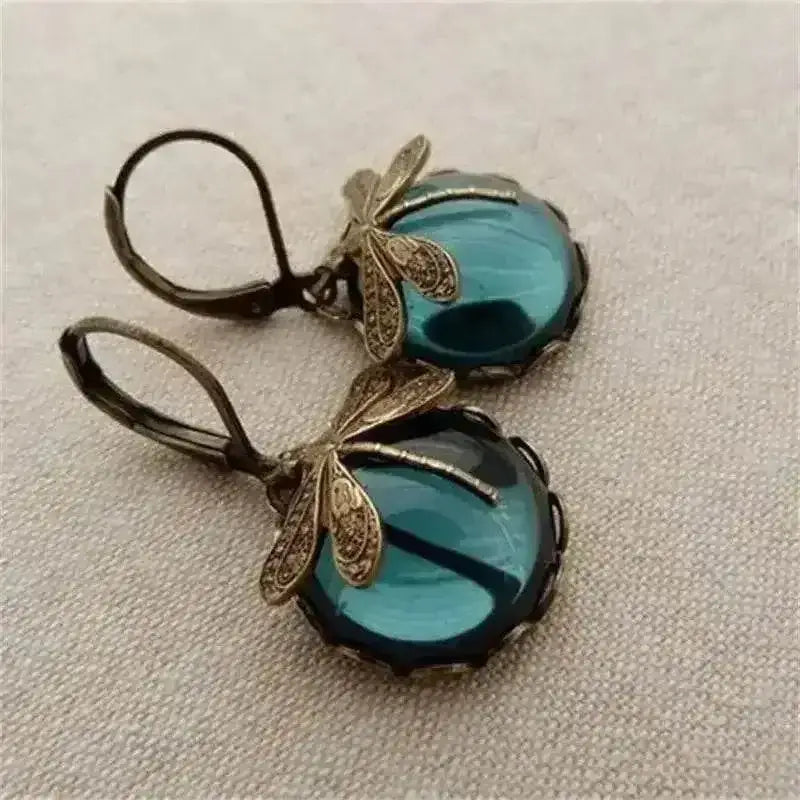 Vintage Egyptian Inspired Designs Sacred Wings Scarab Large Hoops Earrings Gypsy Tribal Women Gold Color Earrings Party Gift - GiFTiFY