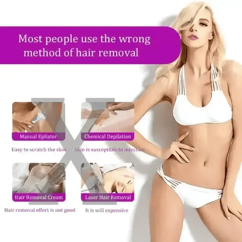 White Electric Ladies Body Epilator Induction Shaver - GiFTiFY