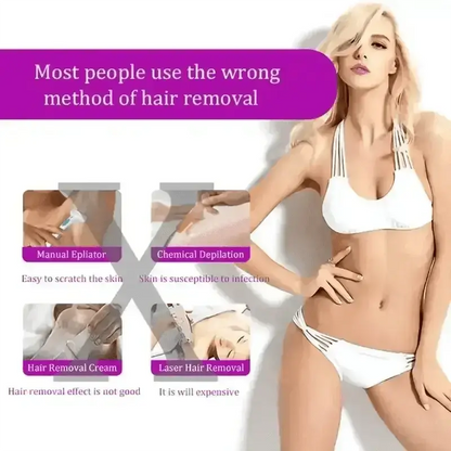 White Electric Ladies Body Epilator Induction Shaver - GiFTiFY
